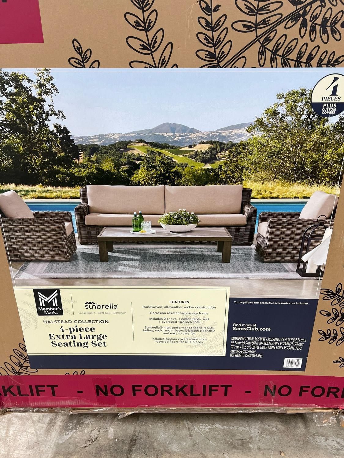 Members Mark 4 Piece Extra Large Seating Set – Bild 2